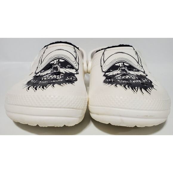 Luke Combs Special Edition Skull CROCS Lined Size Men 8 Women 10 White main image 4